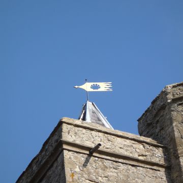 24 carat gold leaf weather vane for cooling church
