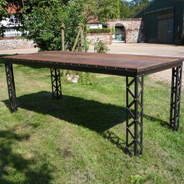 Customer designed industrial table