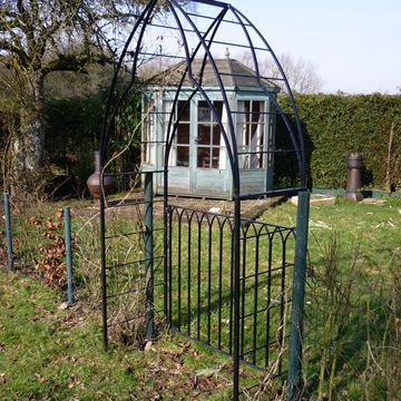 Commissioned gothic style rose arch