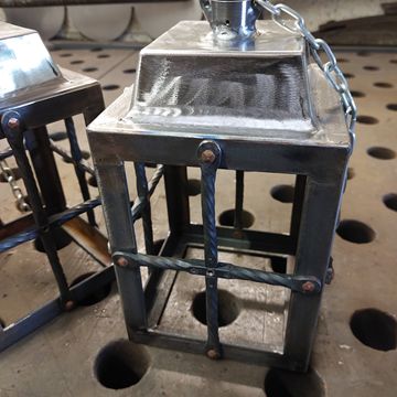 Pair of gothic hanging lanterns